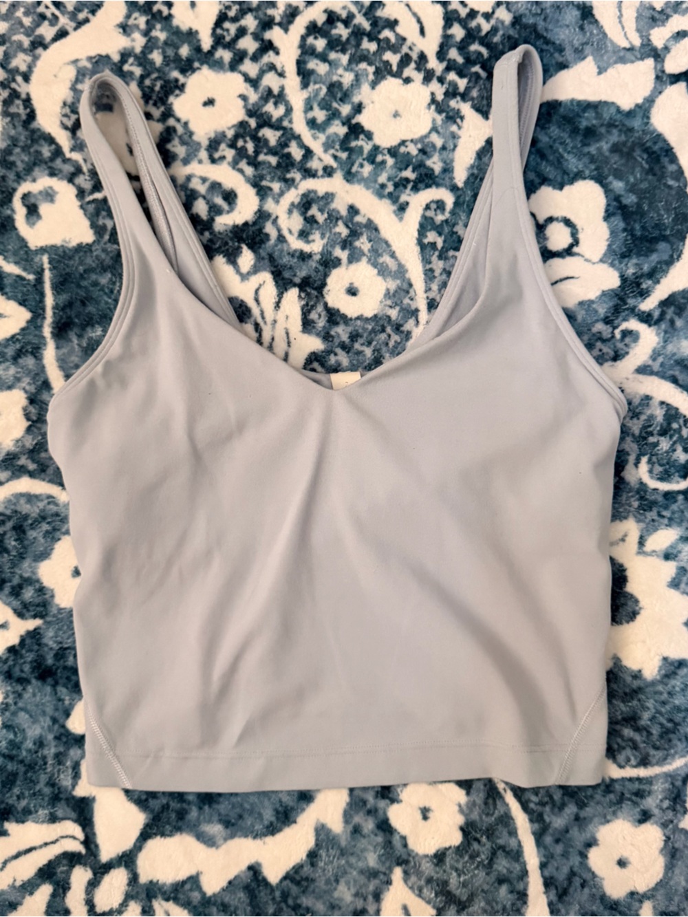lululemon athletica Light Gray Double-Strap Sports Bra Tank